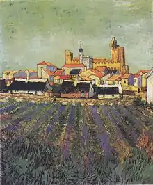 Vue des Saintes-Maries-de-la-Mer, by Vincent van Gogh (1888, Kröller-Müller Museum)