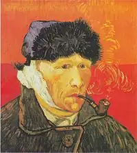 Self-portrait with Bandaged Ear, January 1889Oil on canvas, 51 × 45 cmPrivate Collection (F529)