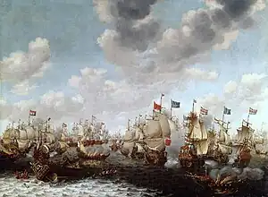 Four day battle by Pieter Cornelisz van Soest