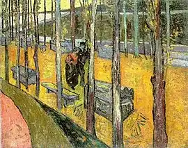 Falling Autumn Leaves one of a pair of paintings, Vincent van Gogh, 1888