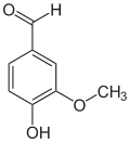 Skeletal formula of a vanillin minor tautomer