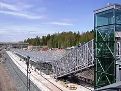 The station being rebuilt in 2012