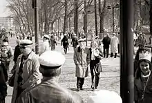 Image 59Students on Helsinki's Esplanadi wearing their caps on Vappu (from Culture of Finland)