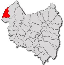 Location in Covasna County