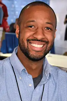 Johnson at the 2015 Texas Book Festival