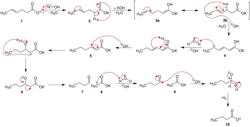 Mechanismus der Varrentrapp-Reaktion
