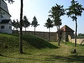 Walls of the fortified church
