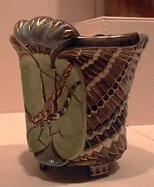 Glazed earthenware vase (1880-1885) (Metropolitan Museum)