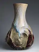 Vase with face, 1892–93, modelled by Alphonse Voisin-Delacroix.