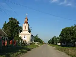 The main street and the Orthodox Church