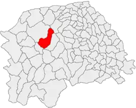 Location in Suceava County