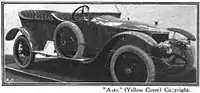 Sporting type open touring car 1912