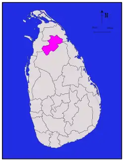 Location within Sri Lanka