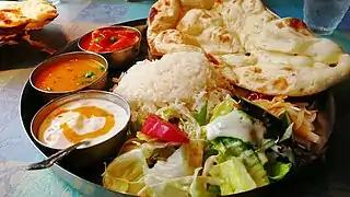 Traditional North Indian Vegetarian Thali, India