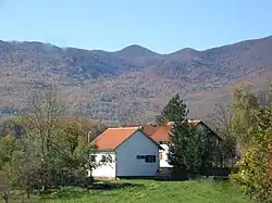 A farm near Sveti Rok and Velebit Mountain.