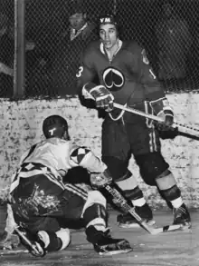 Ketola playing for Ässät in 1971