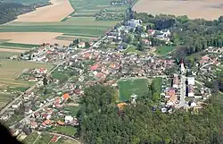 Aerial view of Velichovky