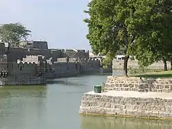 Vellore Fort Moat, in Tamil Nadu, India