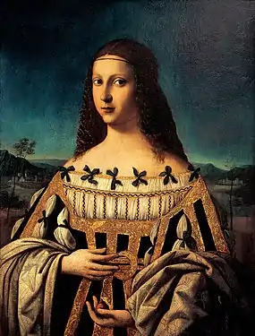 Saint Beatrice d'Este (1510s), oil on canvas, 75 x 56 cm., Snite Museum of Art, South Bend, Indiana