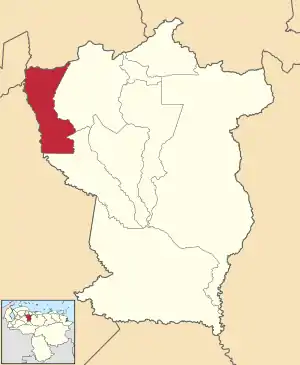 Location in Cojedes