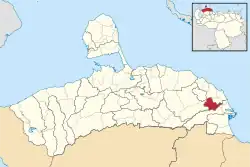 Location of Manaure Municipality