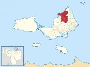 Location in Nueva Esparta