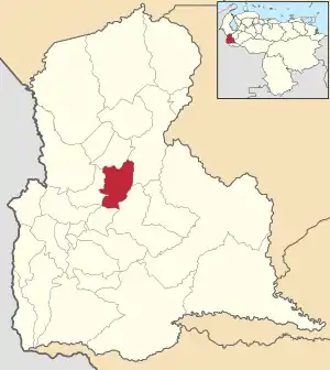 Location in Táchira