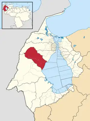 Location in Zulia