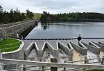 Venford Dam and spillway