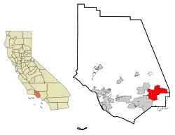 Location in Ventura County and the state of California