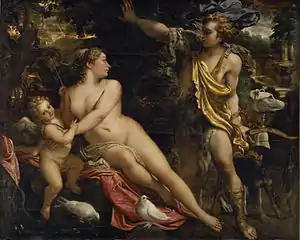 Venus, Adonis and Cupid (c. 1595) by Annibale Carracci