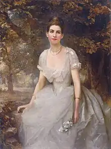 Vere Monckton-Arundell, Viscountess Galway by Edward Hughes (1832–1908)