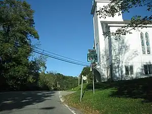 Vermont Route 133 heading northward through Pawlet