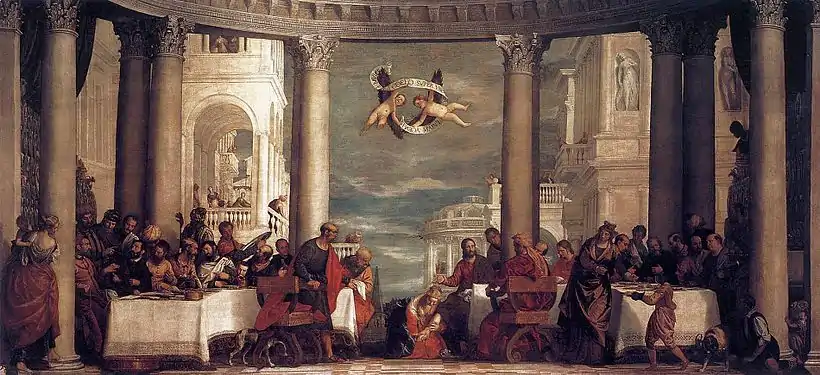 Feast in the House of Simon, 1570 by Veronese