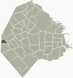Location of Versalles within Buenos Aires