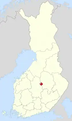 Location of Vesanto in Finland