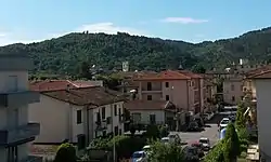 Panoramic view of town's center