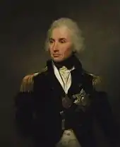 Lemuel Francis Abbott's portrait of Vice-Admiral Horatio Nelson; 1797.