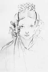 Victoria's sketch of herself