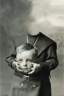 Unknown photographer, 1890. Headless boy portrait.
