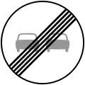 End of no-overtaking zone