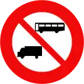 107: No buses or heavy vehicles