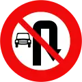 124b2: No U-turn for motor vehicles