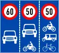 127c: Speed limits and vehicle classes allowed per lane