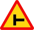 205b: Side road intersection on the right