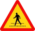 224: Zebra crossing / crosswalk ahead