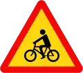 226: Bicycle crossing ahead