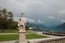 View from Villa Olmo on the lake