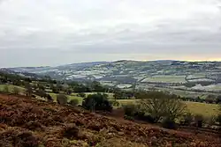 View of the Clwydian Hills from Waen y Llyn in Llanfynydd