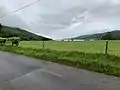 View of the Kyles of Bute from the sitting area in front of the main entrance